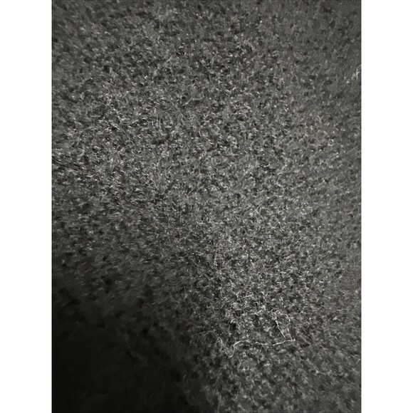 PIERRE CARDIN L SWEATER BLACK CARDIGAN WOOL FULL ZIP Vtg - Picture 8 of 8